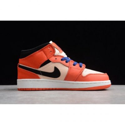 Nike Bayan Air Jordan 1 Mid Gs Turbo Yeşil / Siyah / Pembe Basketbol Ayakkabısı Türkiye - VFVLJ98P